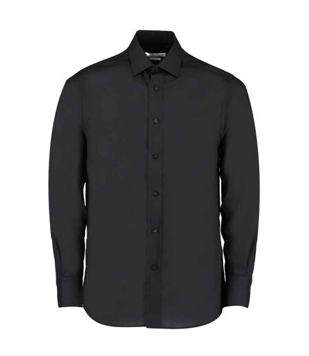 Chemise Manches Longues Homme Noir Kustom Kit
