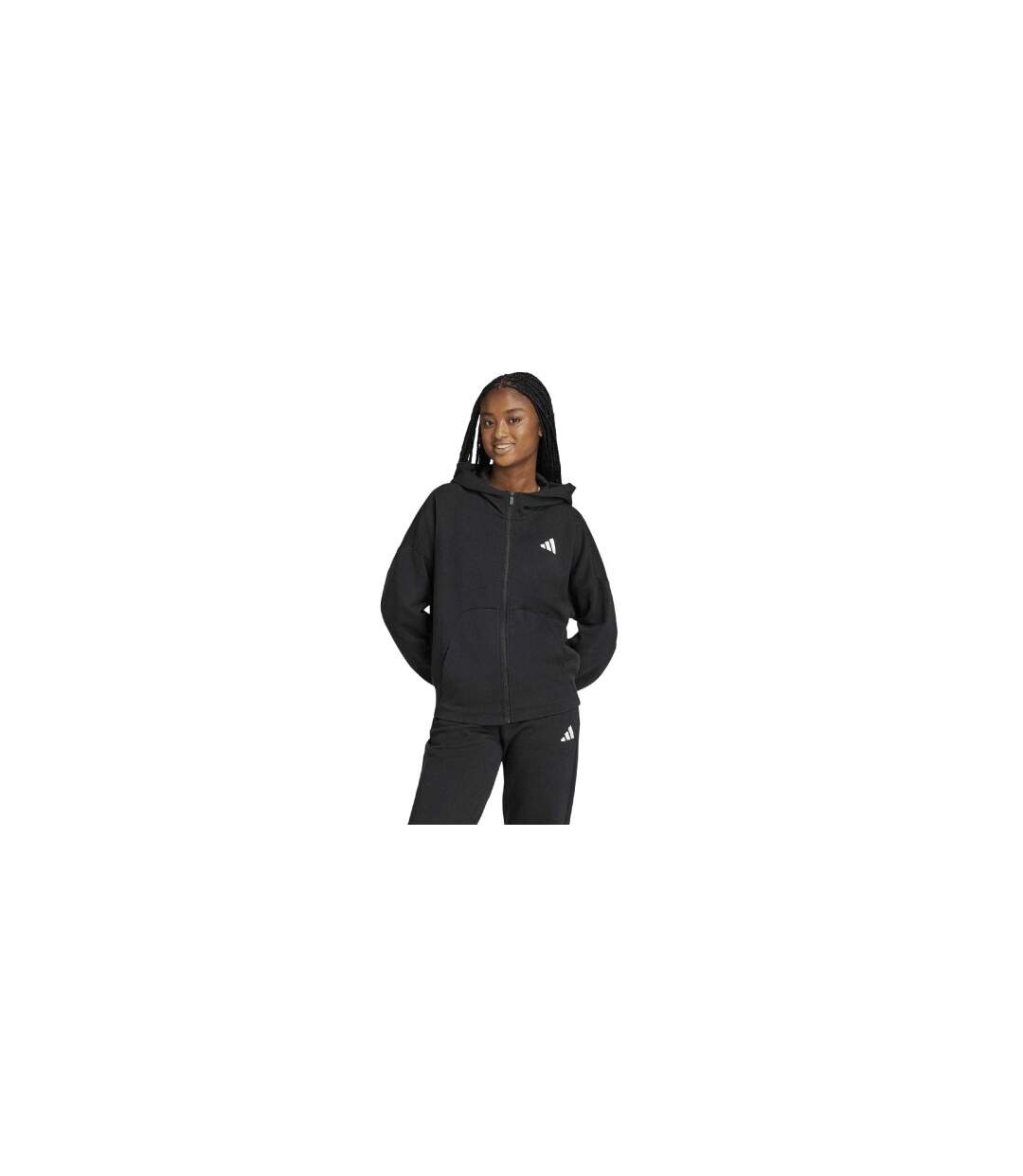 Veste À Capuche Motif/style Logo Sportswear Future Icons Femme Noir Adidas-1