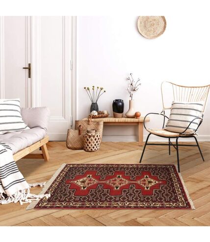 Authentique tapis d'Orient fait main en laine SENNEH