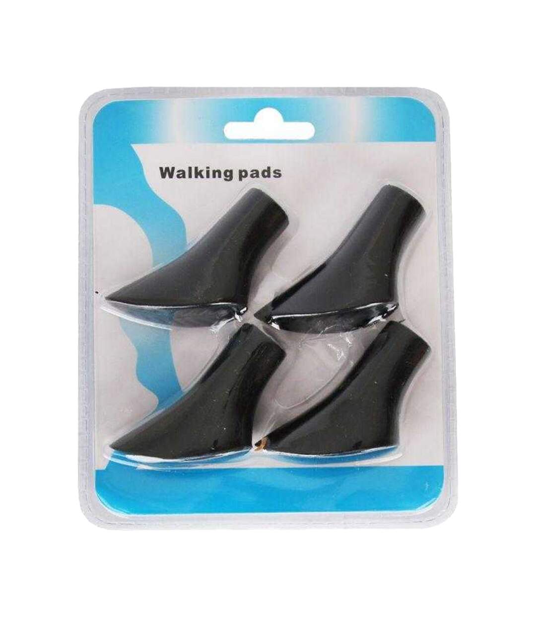 Lot De 4  Embouts Pour Bâtons De Randonnée Taille Unique Noir Inny-2