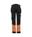 Pantalon de travail adulte noir / orange Regatta-2