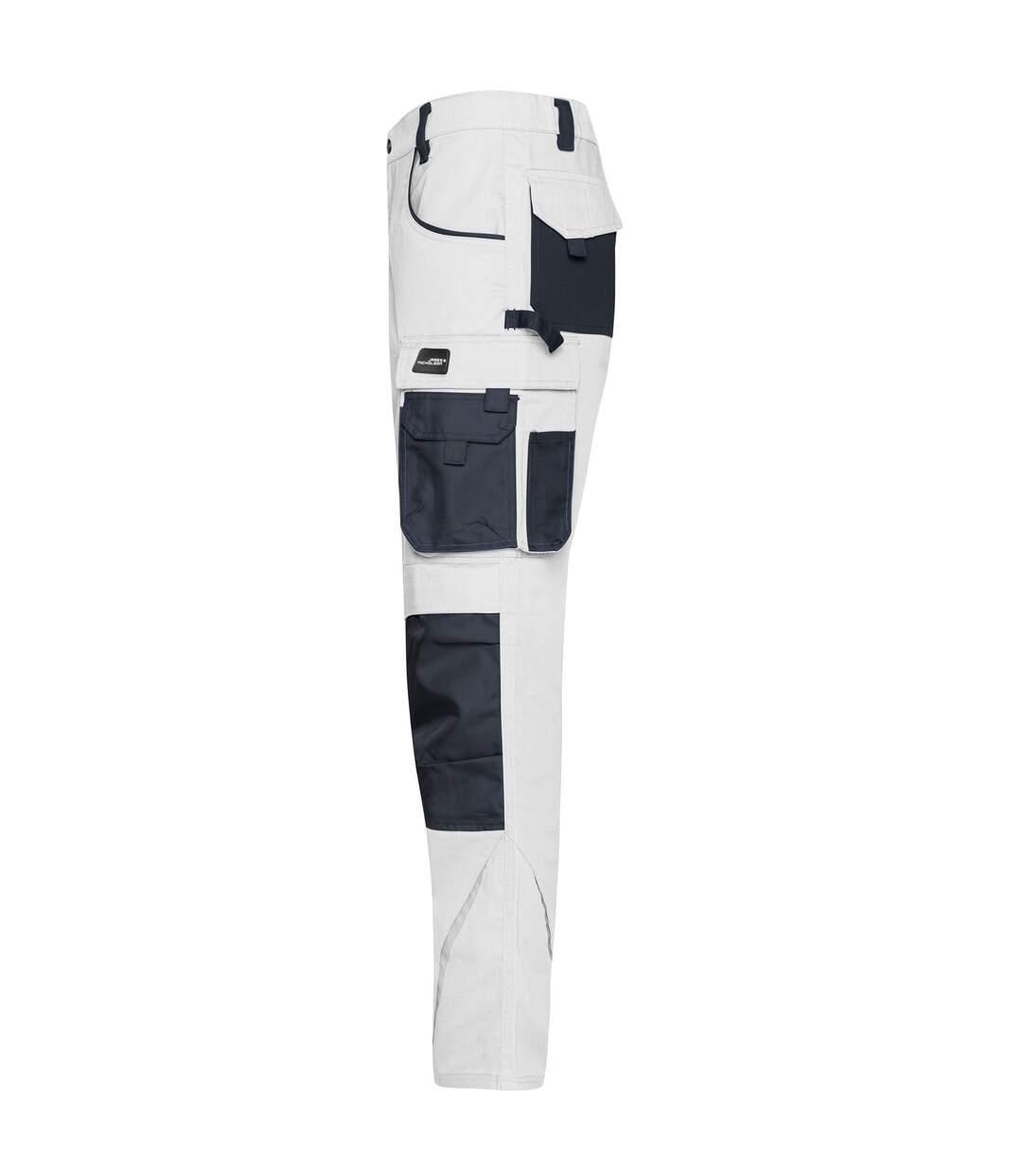 Pantalon De Travail Homme Blanc Carbone James And Nicholson-3