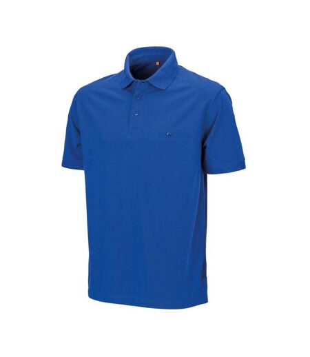 Mens Apex Polo Shirt Royal Blue WORK-GUARD By Result