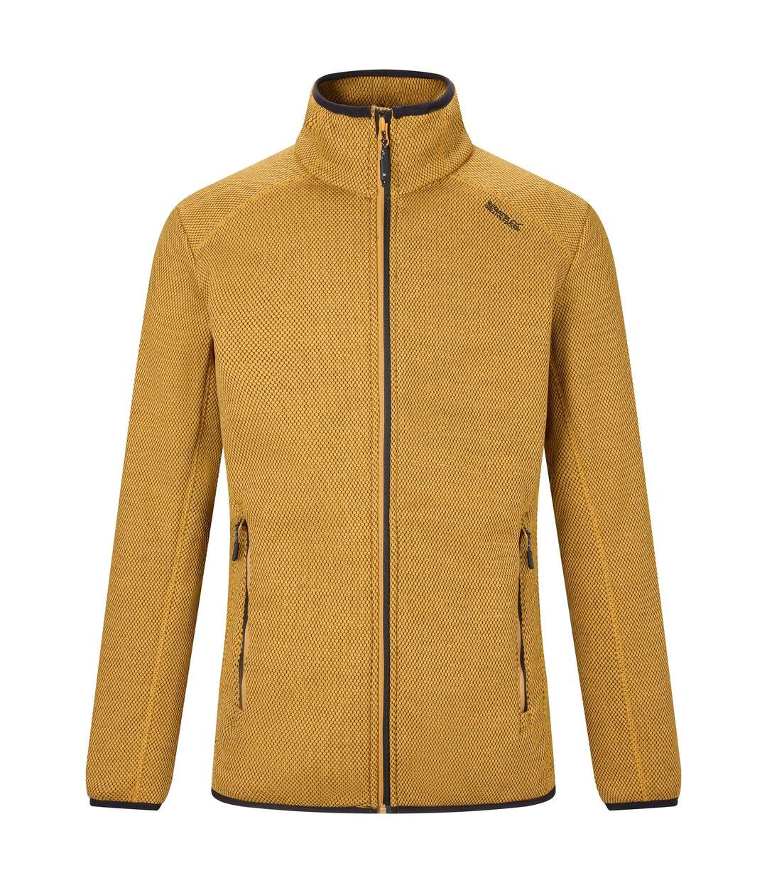 Veste Polaire Col Montant Motif/style Détail Contrasté Torrens Homme Jaune Sombre Regatta-2
