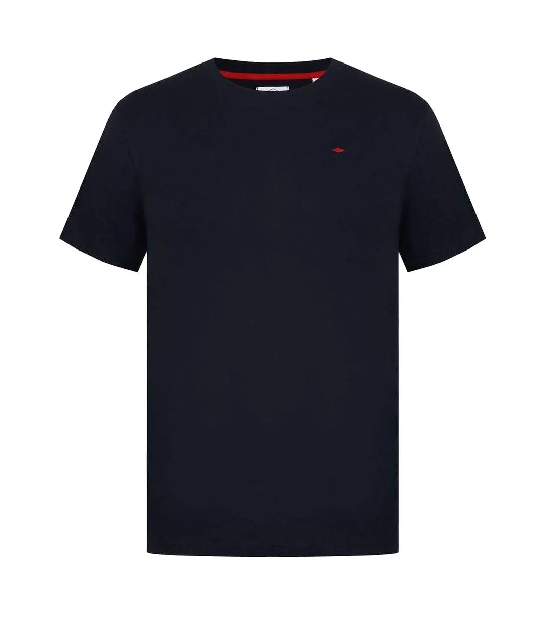 Mens Essentials Small Logo Crew Neck T-shirt Black Lee Cooper-1