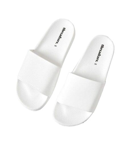 Mens Arlo Slides White Threadbare