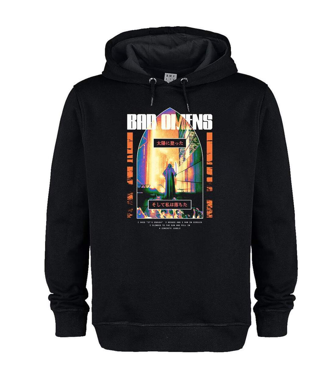 Unisex Adult Arch Bad Omens Hoodie Black Amplified-1