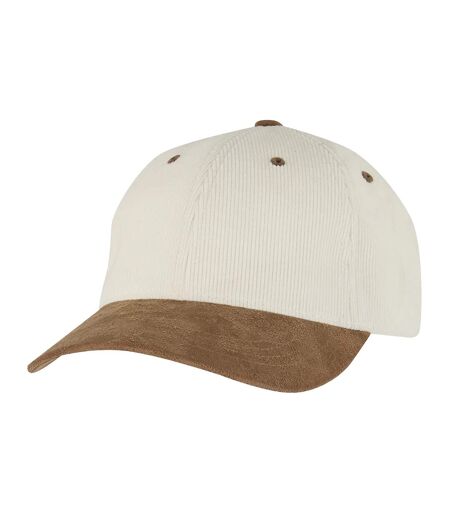 Casquette Corduroy Suade Adulte Crème Caramel Flexfit