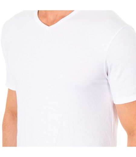 Men's short-sleeved V-neck T-shirt A040X