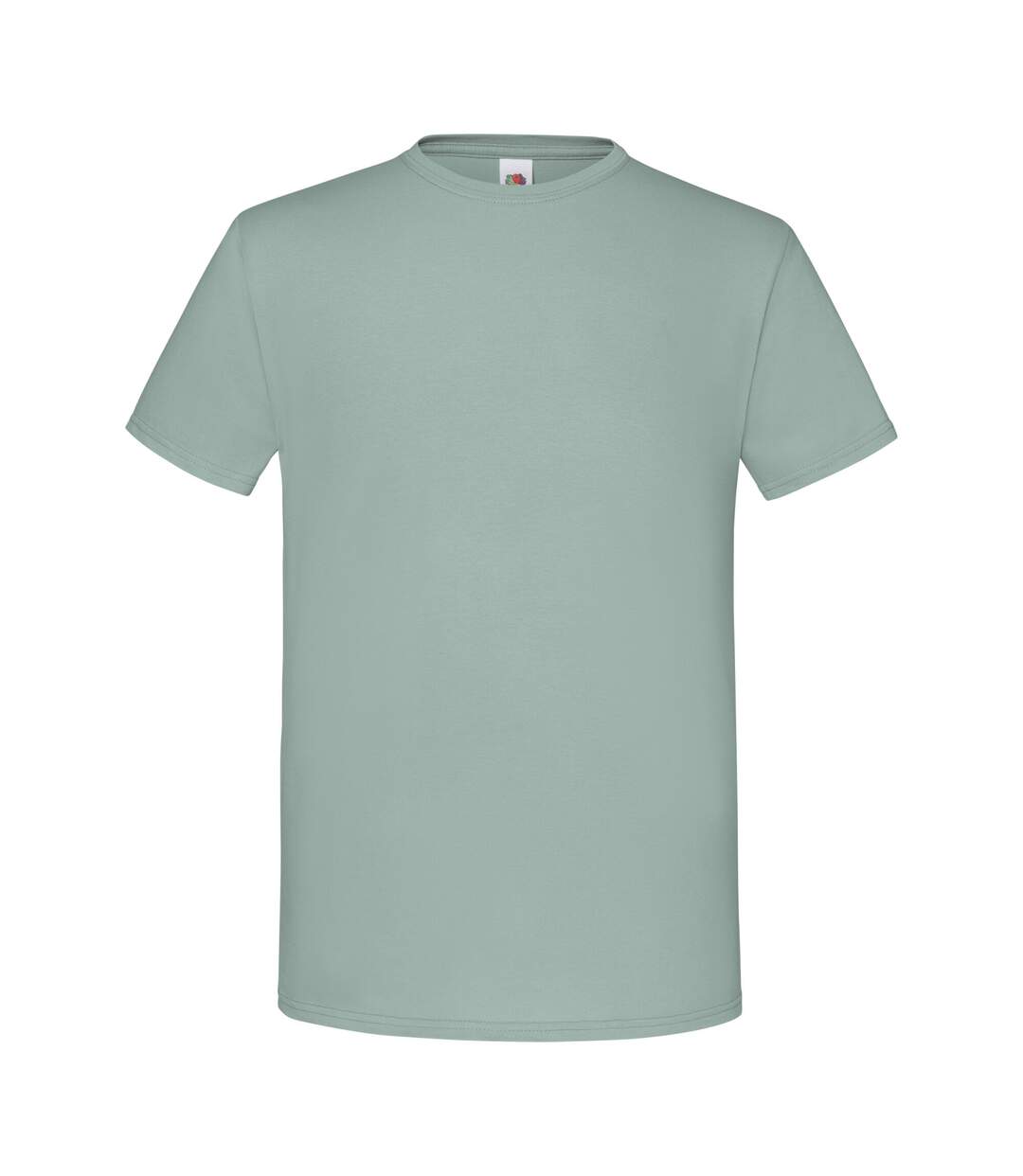 T-shirt Iconic Hommes Vert De Gris Fruit Of The Loom-1