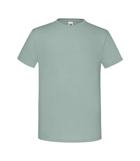 T-shirt Iconic Hommes Vert De Gris Fruit Of The Loom
