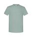 T-shirt Iconic Hommes Vert De Gris Fruit Of The Loom-1