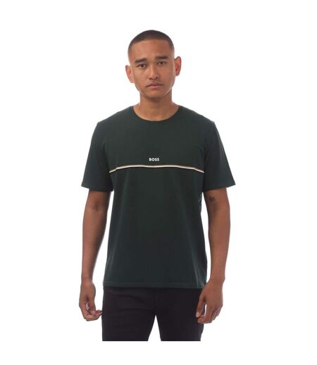 T-shirt Style Logo Homme Vert Hugo Boss