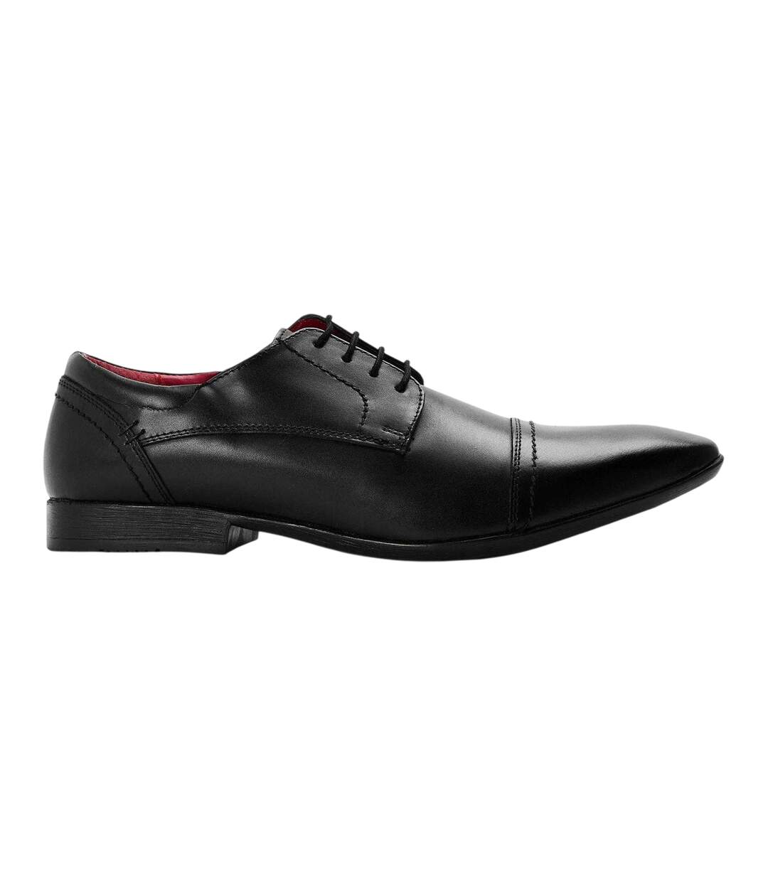 Mens Plain Low Cut Trainers Black Lambretta-1