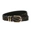 Ceinture noir/doré femme morgan 3zedo-1