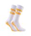 2 Pack Mens Classic Cotton Ribbed White Sports Socks with Stripes-1