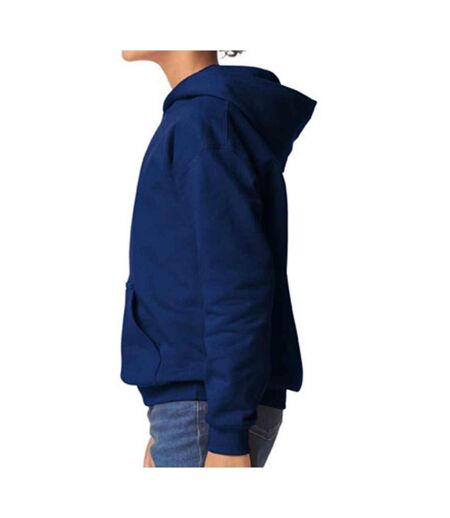 Sweat à capuche enfant bleu marine Gildan