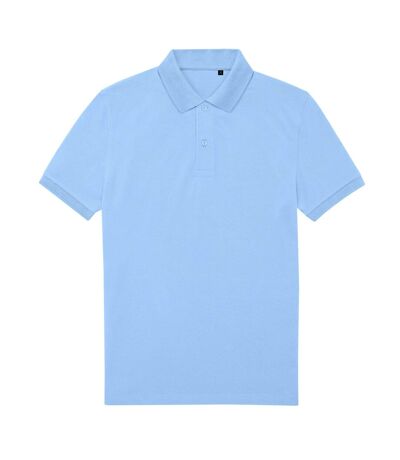 B&C Mens My Eco Polo Shirt (Lotus Blue)