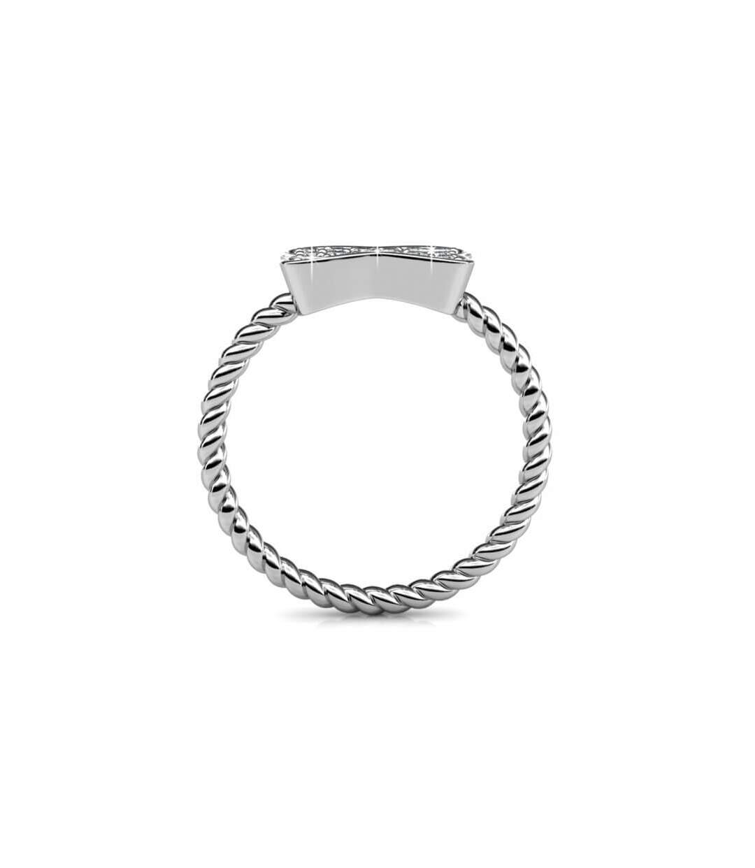 Bague Twisted Ribbon, Cristal d'Autriche-5