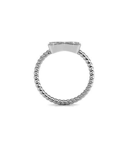 Bague Twisted Ribbon, Cristal d'Autriche