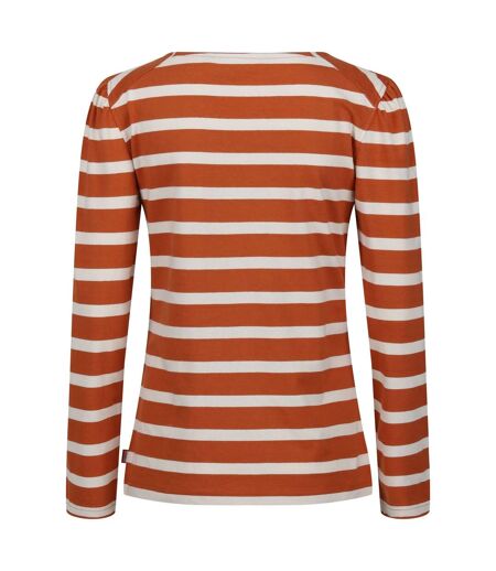 T-shirt Federica Femme Orange Brûlé Beige Clair Regatta