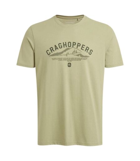 T-shirt Manches Courtes Motif/style Paysage Lucent Homme Vert Kaki Sombre Craghoppers