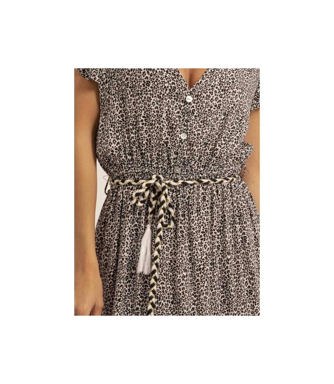Robe longue col V ILMAX - Dona X Lisa-3