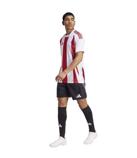 Maillot De Foot Style À Rayures Homme Blanc Rouge Adidas