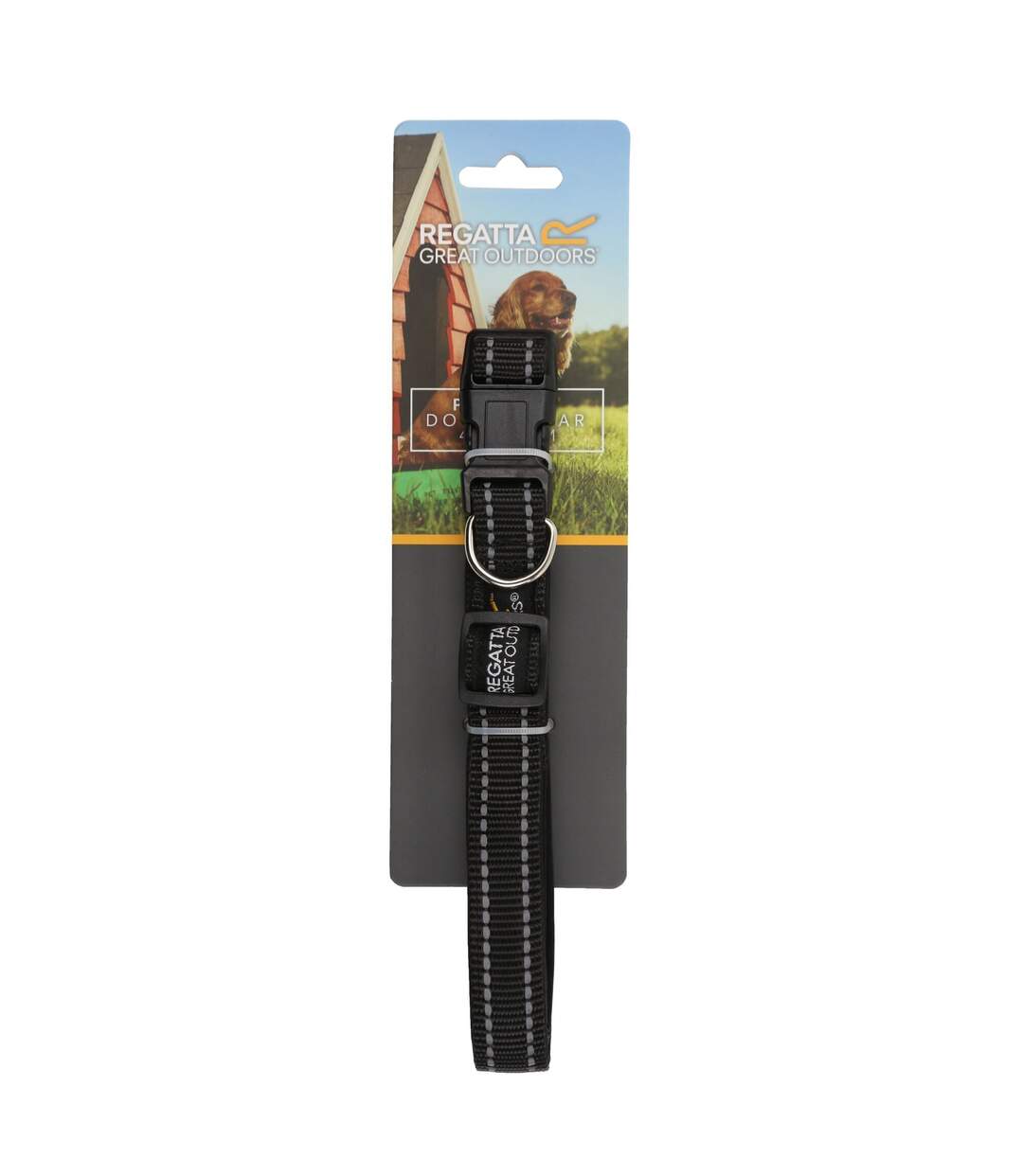 Stripe dog collar l-xl black Regatta-2