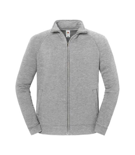 Veste De Survêtement Iconic Premium Adulte Gris Clair Chiné Fruit Of The Loom