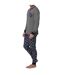 Interlock long-sleeved pajamas for men, model A0CHJ. Softness and comfort for cool nights.-2