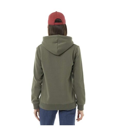 Sweat femme uni à capuche avec print Logo Vondutch