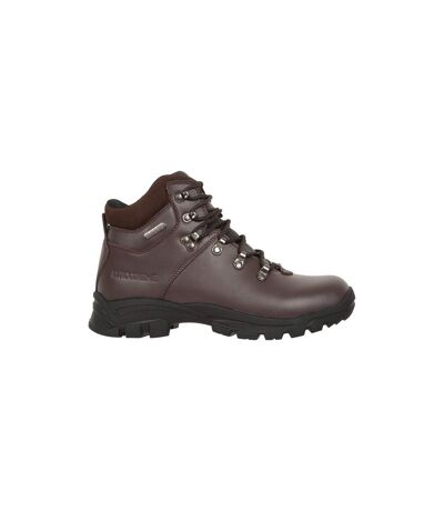 Mountain Warehouse Womens/Ladies Latitude II Extreme Leather Waterproof Walking Boots (Dark Brown) - UTMW2369