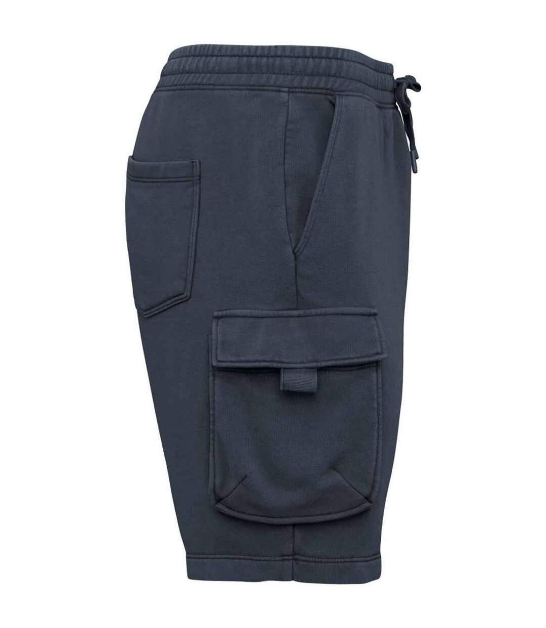 Mens French Terry Washed Cargo Shorts Washed Navy Native Spirit-3