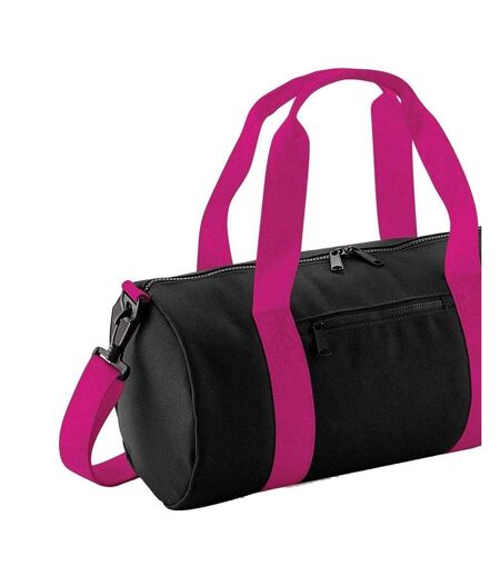 Lot de 2  Petit sac polochon taille unique noir/fuchsia Bagbase