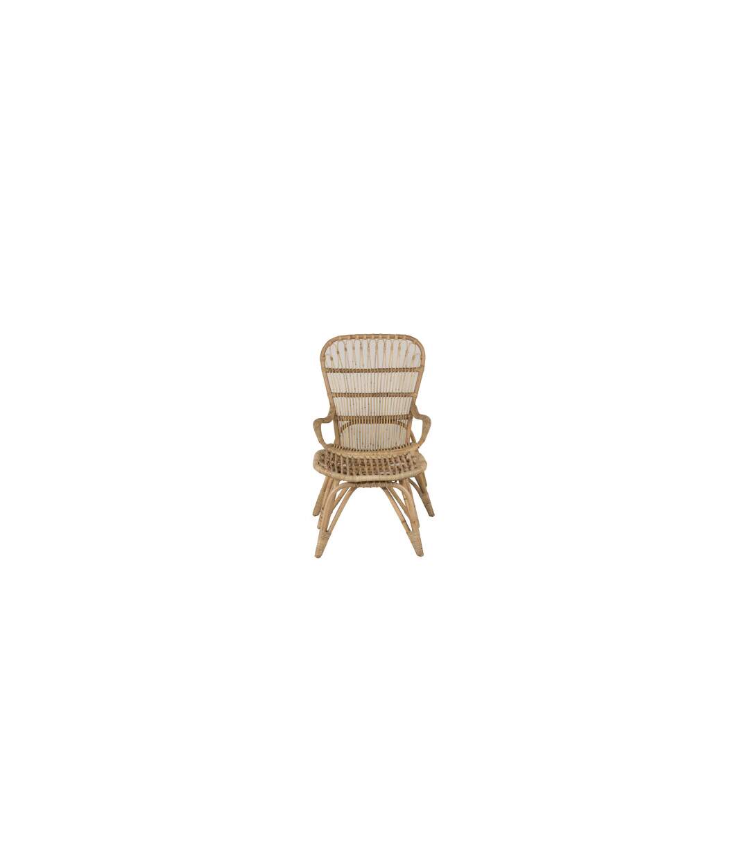 Fauteuil de Jardin en Rotin Ella 131cm Naturel-3