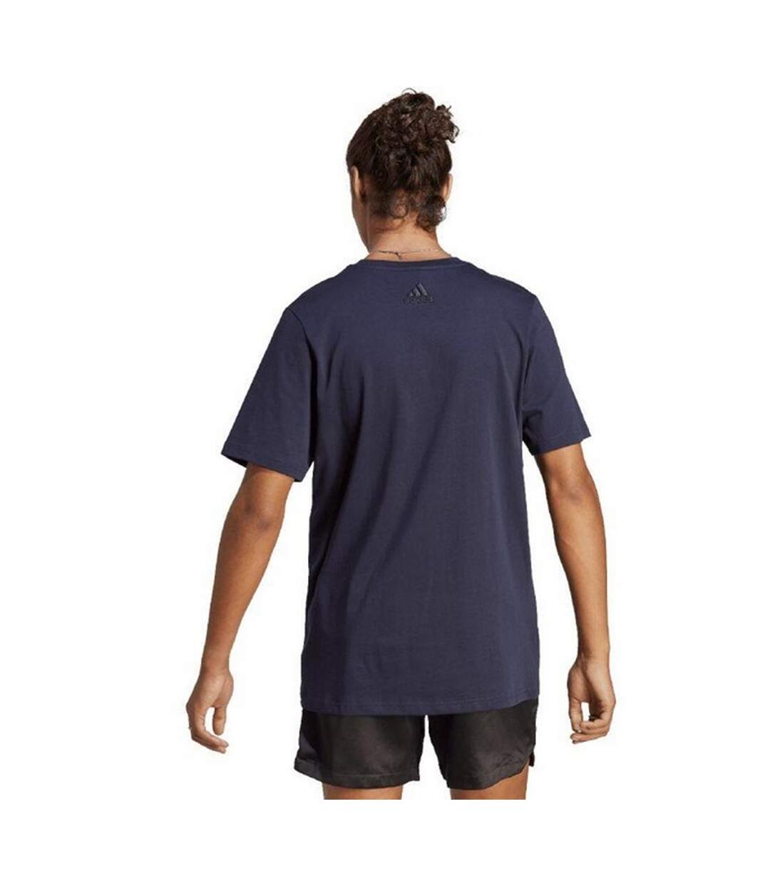 T-shirt Essentials Homme Bleu Marine Adidas-3
