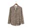 Chemisier Femme Imprimé Léopard Fluide Viscose Beige-3