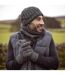 Mens Fleece Lined Thermal Hat & Glove Set for Winter-5
