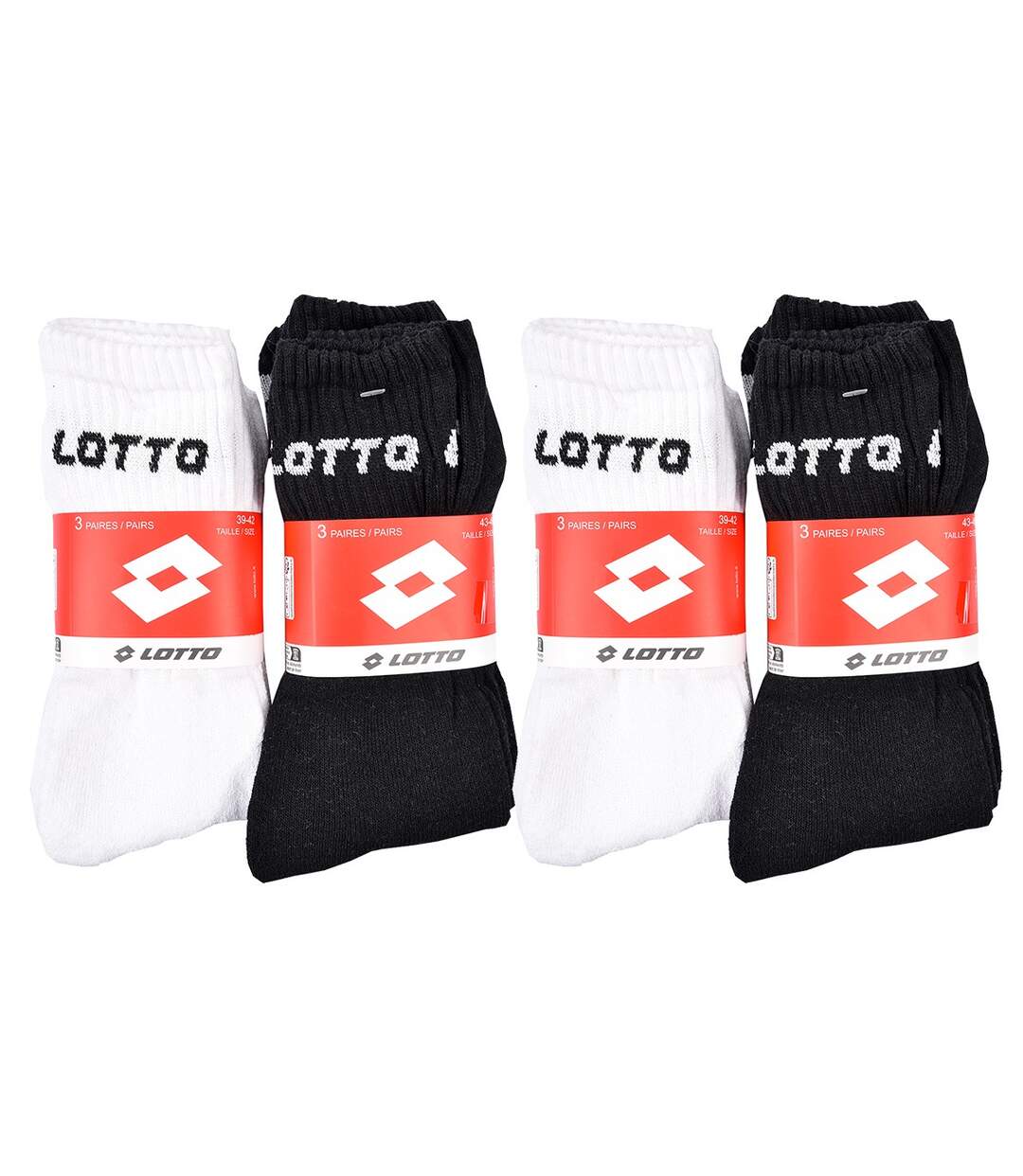 Chaussettes Homme LOTTO Pack de 12 paires TENNIS 6114