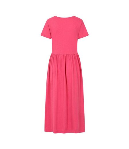 Womens/ladies Long Gathered Dress Cherry Lazy Jacks
