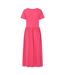 Womens/ladies Long Gathered Dress Cherry Lazy Jacks-2