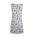 Womens/ladies indus printed jersey tunic light cream Weird Fish-2