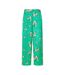 Pantalon Motif/style Floral Femme Vert Yumi-2