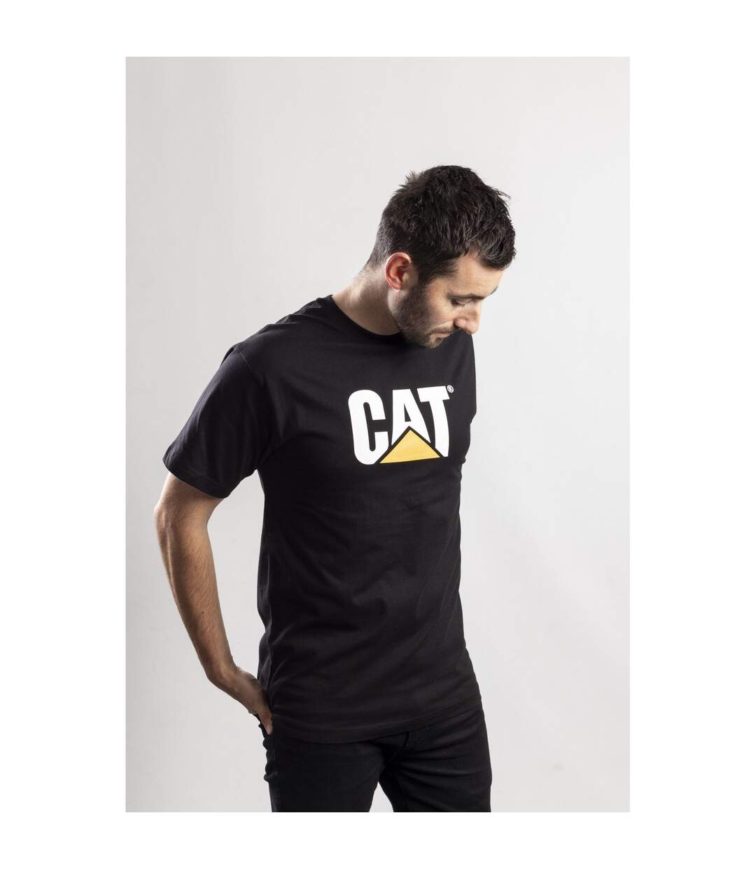 T-shirt imprimé hommes noir Caterpillar-4