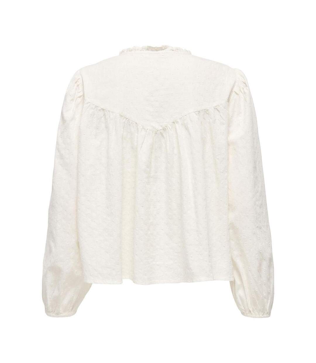 Blouse beige femme jdy selma-2
