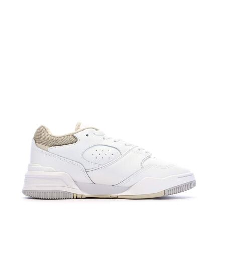 Baskets blanc/camel femme lacoste lineshot
