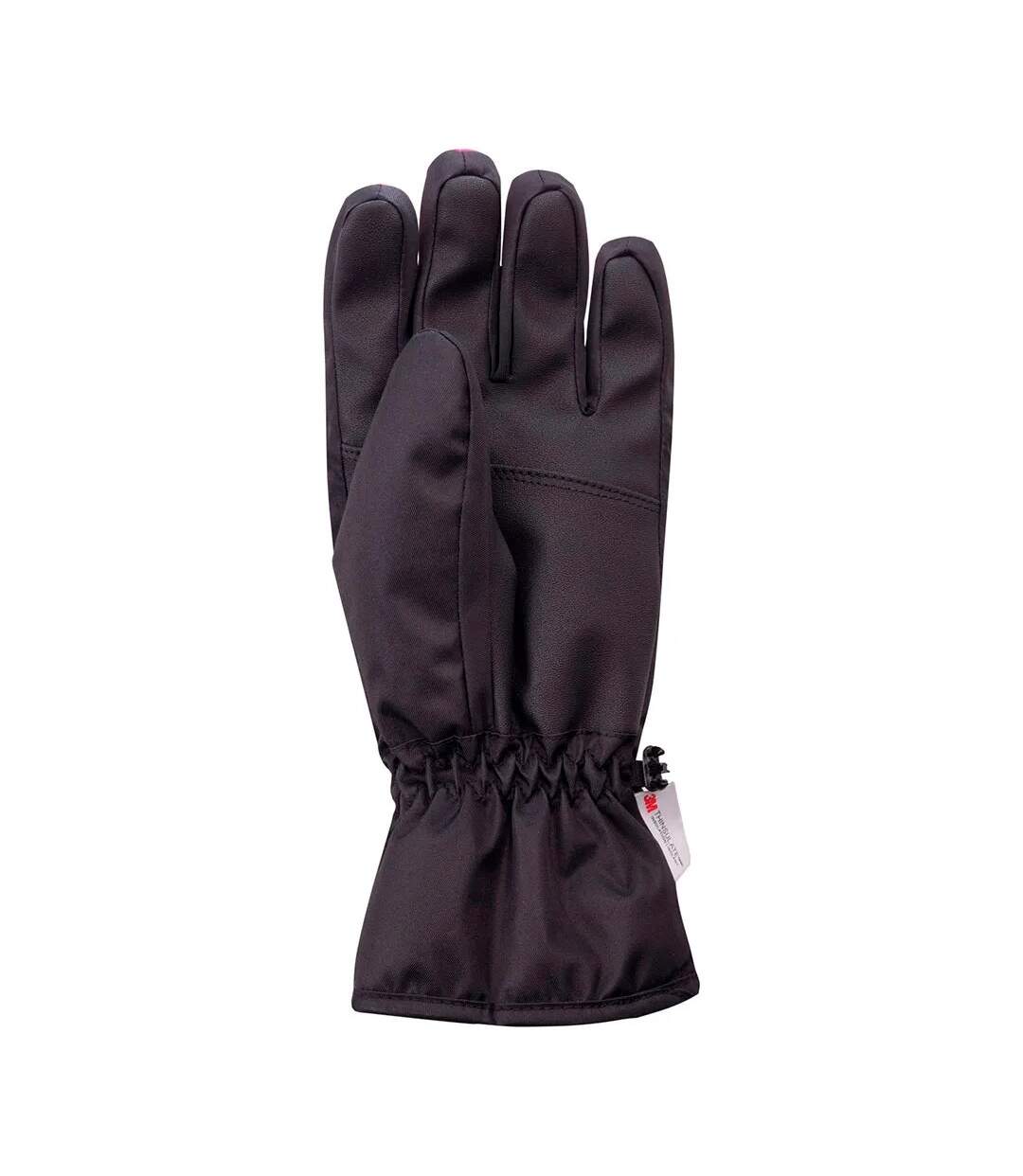 Gants De Ski Baixa Femme Noir Rose Hi-Tec-2