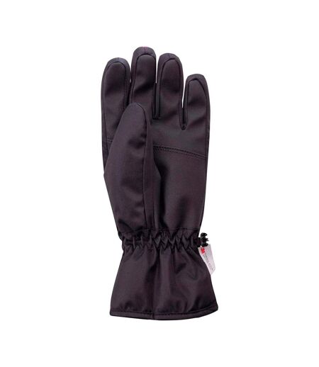 Gants De Ski Baixa Femme Noir Rose Hi-Tec