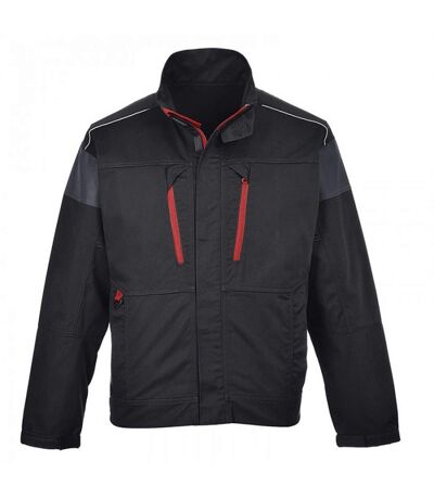 Portwest Mens Texo Work Jacket (Black/ Red) - UTRW2789